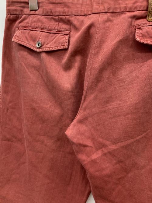 DOLCE & GABBANA（ドルチェ＆ガッバーナ）DOLCE & GABBANA (ドルチェ＆ガッバーナ) メタルバックルパンツ レッド サイズ:38の古着・服飾アイテム
