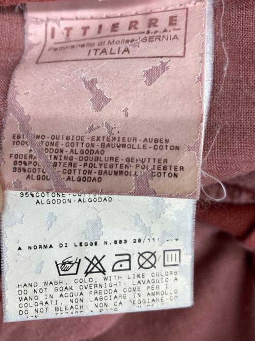 DOLCE & GABBANA（ドルチェ＆ガッバーナ）DOLCE & GABBANA (ドルチェ＆ガッバーナ) メタルバックルパンツ レッド サイズ:38の古着・服飾アイテム