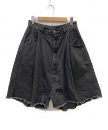 HIRO（ヒロ）の古着「袴デニムショートパンツ」｜ブラック