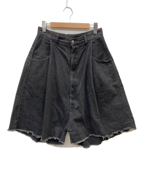 HIRO（ヒロ）HIRO (ヒロ) 袴デニムショートパンツ ブラック サイズ:Mの古着・服飾アイテム