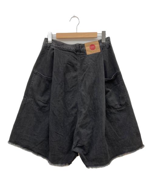 HIRO（ヒロ）HIRO (ヒロ) 袴デニムショートパンツ ブラック サイズ:Mの古着・服飾アイテム