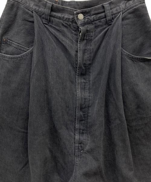 HIRO（ヒロ）HIRO (ヒロ) 袴デニムショートパンツ ブラック サイズ:Mの古着・服飾アイテム