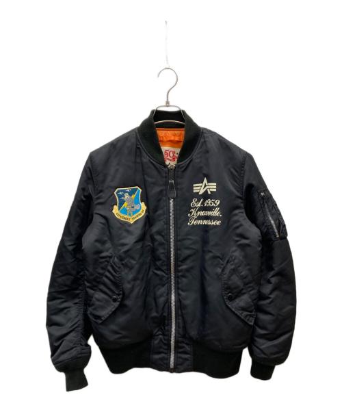 ALPHA（アルファ）ALPHA (アルファ) 50th ANNIVERSARY MA-1 ブラック サイズ:Mの古着・服飾アイテム