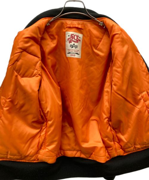 ALPHA（アルファ）ALPHA (アルファ) 50th ANNIVERSARY MA-1 ブラック サイズ:Mの古着・服飾アイテム
