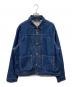 LEVI'S PReMIUM（リーバイス プレミアム）の古着「PLEATED TRUCKER JACKET」｜ネイビー