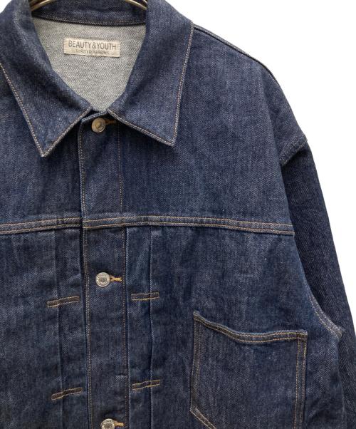 BEAUTY&YOUTH UNITED ARROWS（ビューティーアンドユースユナイテッドアローズ）BEAUTY&YOUTH UNITED ARROWS (ビューティーアンドユースユナイテッドアローズ) 13.5oz ハイツイスト デニム ジャケット インディゴ サイズ:XLの古着・服飾アイテム