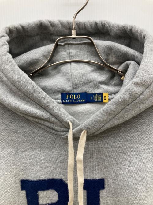 POLO RALPH LAUREN（ポロ・ラルフローレン）POLO RALPH LAUREN (ポロ・ラルフローレン) プルオーバーパーカー グレー サイズ:Lの古着・服飾アイテム