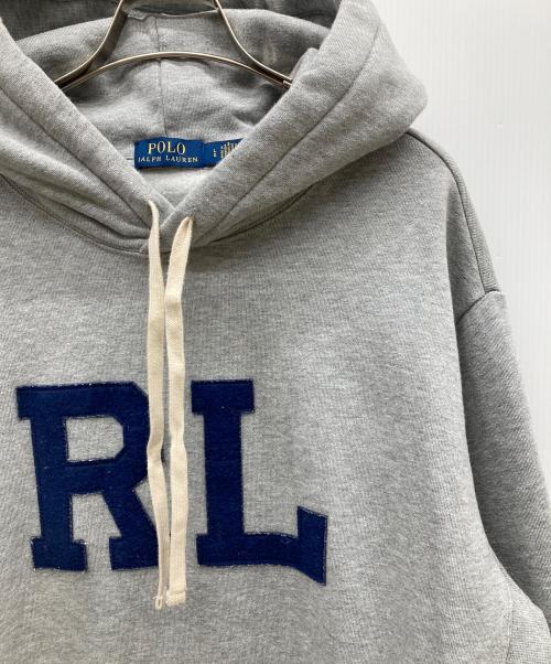 POLO RALPH LAUREN（ポロ・ラルフローレン）POLO RALPH LAUREN (ポロ・ラルフローレン) プルオーバーパーカー グレー サイズ:Lの古着・服飾アイテム