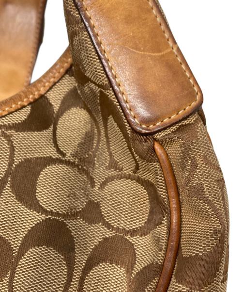 COACH（コーチ）COACH (コーチ) シグネチャーワンショルダーバッグ ブラウンの古着・服飾アイテム