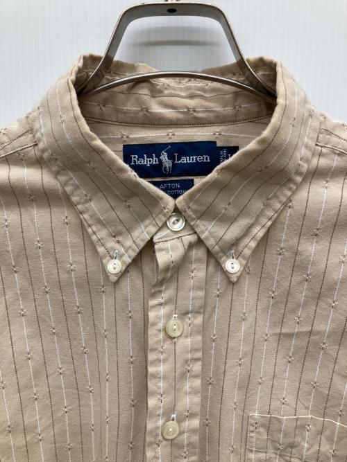 RALPH LAUREN（ラルフローレン）RALPH LAUREN (ラルフローレン) AFTON プルオーバーボタンダウンシャツ ベージュ サイズ:Lの古着・服飾アイテム