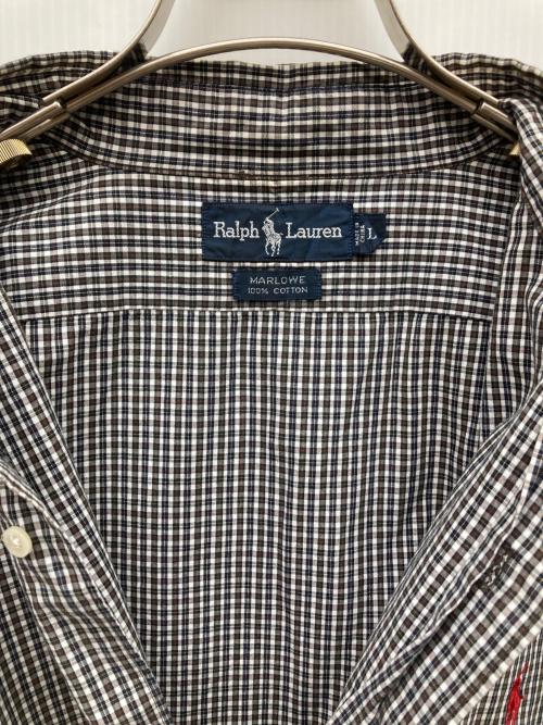RALPH LAUREN（ラルフローレン）RALPH LAUREN (ラルフローレン) MARLOWE ホワイト×ブラック サイズ:Lの古着・服飾アイテム