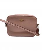 COACHコーチ）の古着「レザーショルダーバッグ」｜ピンク