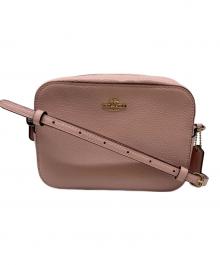 COACH（コーチ）の古着「レザーショルダーバッグ」｜ピンク