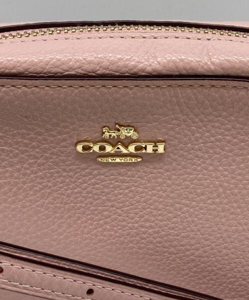 COACH（コーチ）COACH (コーチ) レザーショルダーバッグ ピンクの古着・服飾アイテム