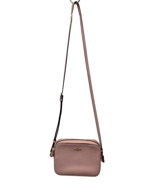 COACH（コーチ）COACH (コーチ) レザーショルダーバッグ ピンクの古着・服飾アイテム