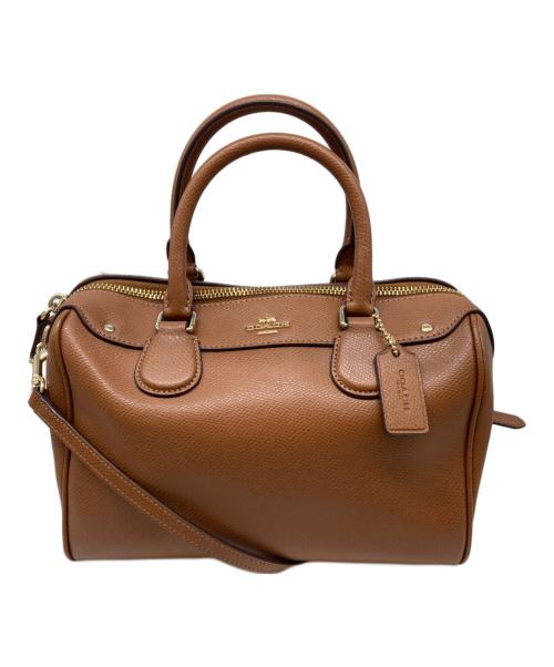 COACH（コーチ）COACH (コーチ) 2WAYミニボストンバッグ ブラウンの古着・服飾アイテム