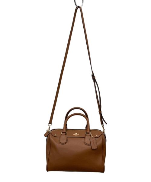 COACH（コーチ）COACH (コーチ) 2WAYミニボストンバッグ ブラウンの古着・服飾アイテム