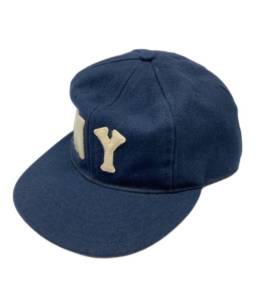 EBBETS FIELD FLANNELS（エベッツフィールドフランネルズ）EBBETS FIELD FLANNELS (エベッツフィールドフランネルズ) NY ウールキャップ ネイビー サイズ:-の古着・服飾アイテム