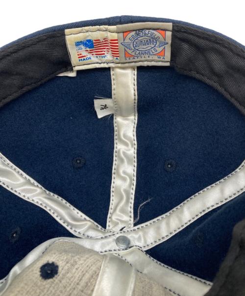 EBBETS FIELD FLANNELS（エベッツフィールドフランネルズ）EBBETS FIELD FLANNELS (エベッツフィールドフランネルズ) NY ウールキャップ ネイビー サイズ:-の古着・服飾アイテム