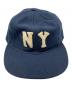 EBBETS FIELD FLANNELS（エベッツフィールドフランネルズ）の古着「NY ウールキャップ」｜ネイビー