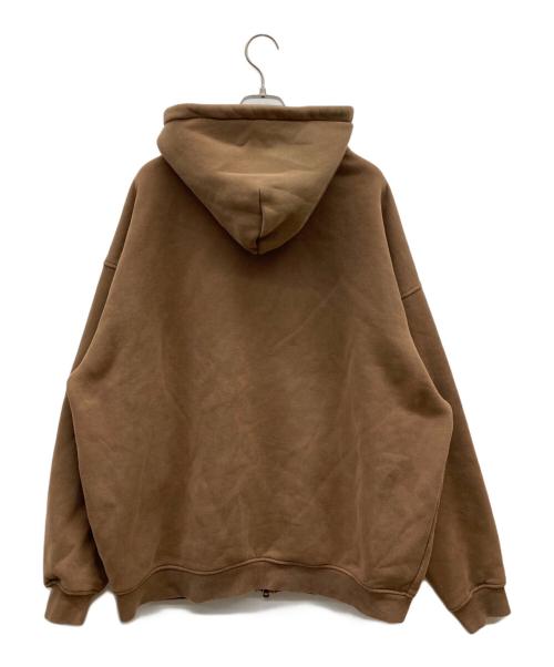 NEWYORK BURST（ニューヨークバースト）NEWYORK BURST (ニューヨークバースト) ジップパーカー ブラウン サイズ:XLの古着・服飾アイテム