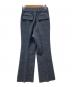 SUBLATIONS (サブレーションズ) HEAVY WOOL GABARDINE FLARE EASY TROUSERS グレー×ブルー：13000円