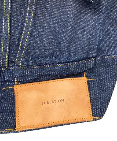 SUBLATIONS（サブレーションズ）SUBLATIONS (サブレーションズ) LOW SILHOUETTE DENIM VEST インディゴ サイズ:1の古着・服飾アイテム
