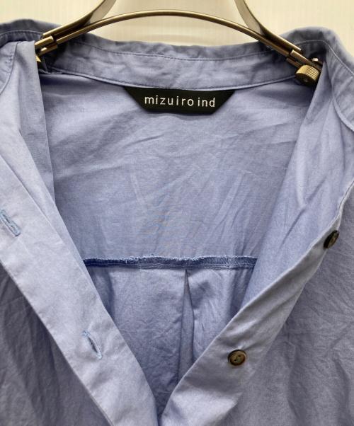 mizuiro-ind（ミズイロインド）mizuiro-ind (ミズイロインド) L/S バルーンシャツ ブルー サイズ:FREEの古着・服飾アイテム
