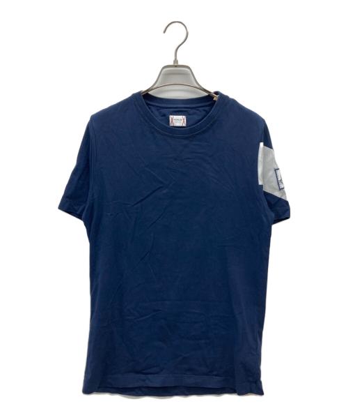 MONCLER GAMME BLEU（モンクレール ガム ブルー）MONCLER GAMME BLEU (モンクレール ガム ブルー) プリントTシャツ ネイビー サイズ:XSの古着・服飾アイテム