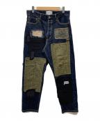 overprintオーバープリント）の古着「REPAIR PANTS TYPE C」｜インディゴ