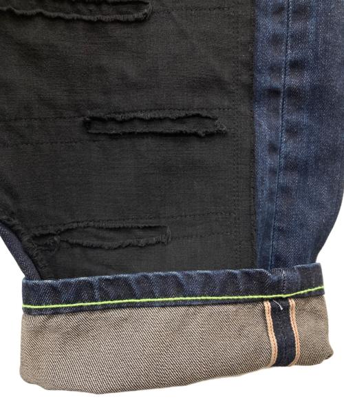 overprint（オーバープリント）overprint (オーバープリント) REPAIR PANTS TYPE C インディゴ サイズ:Sの古着・服飾アイテム