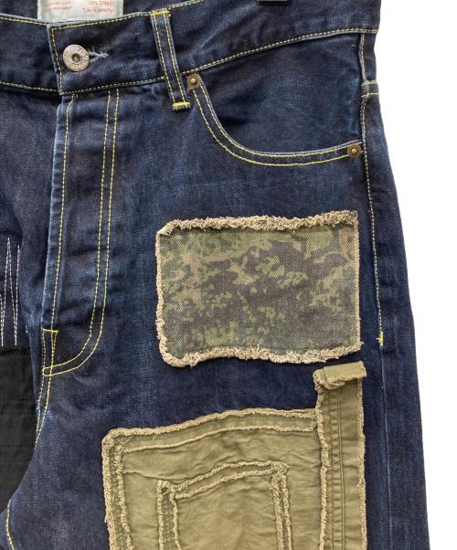 overprint（オーバープリント）overprint (オーバープリント) REPAIR PANTS TYPE C インディゴ サイズ:Sの古着・服飾アイテム