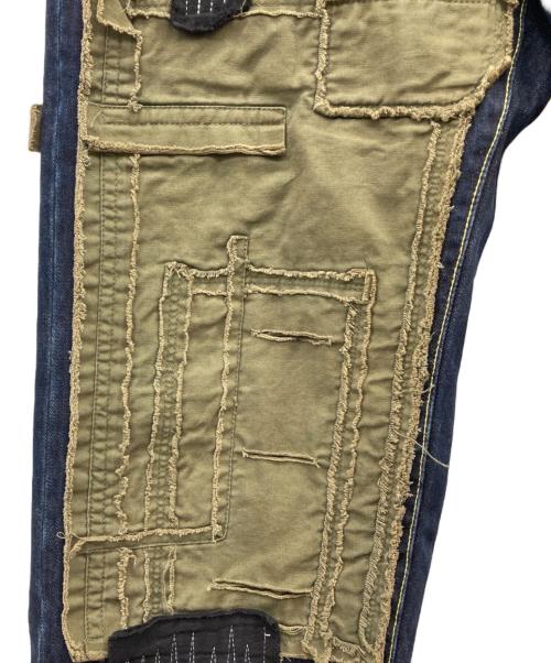 overprint（オーバープリント）overprint (オーバープリント) REPAIR PANTS TYPE C インディゴ サイズ:Sの古着・服飾アイテム