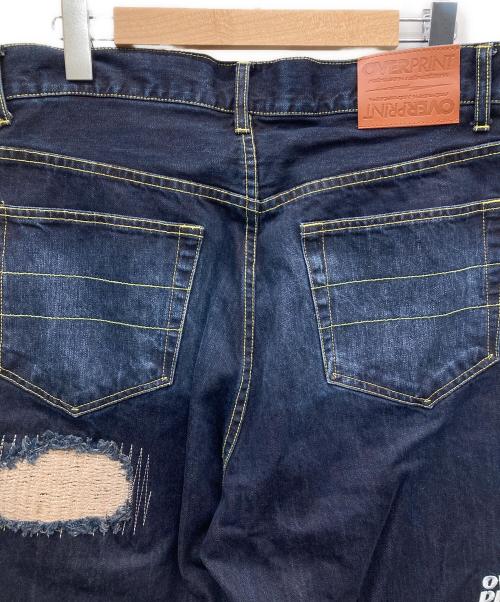 overprint（オーバープリント）overprint (オーバープリント) REPAIR PANTS TYPE C インディゴ サイズ:Sの古着・服飾アイテム