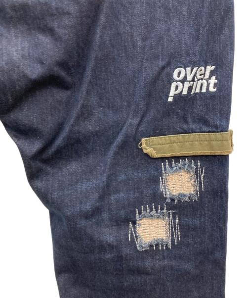 overprint（オーバープリント）overprint (オーバープリント) REPAIR PANTS TYPE C インディゴ サイズ:Sの古着・服飾アイテム