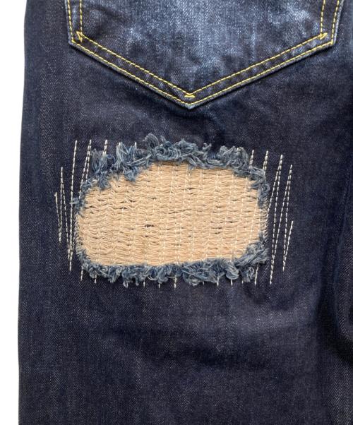 overprint（オーバープリント）overprint (オーバープリント) REPAIR PANTS TYPE C インディゴ サイズ:Sの古着・服飾アイテム