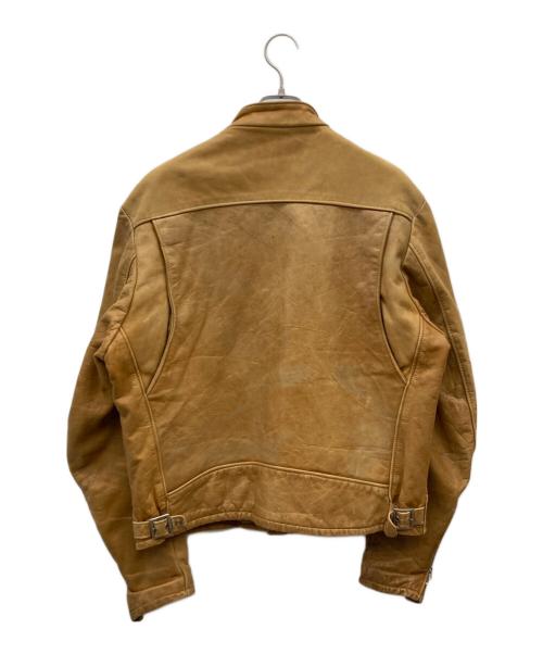 Schott（ショット）Schott (ショット) 70s CYCLE RIDER シングルライダースジャケット ベージュ サイズ:44の古着・服飾アイテム