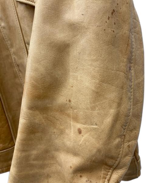 Schott（ショット）Schott (ショット) 70s CYCLE RIDER シングルライダースジャケット ベージュ サイズ:44の古着・服飾アイテム