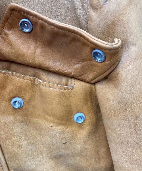 Schott（ショット）Schott (ショット) 70s CYCLE RIDER シングルライダースジャケット ベージュ サイズ:44の古着・服飾アイテム