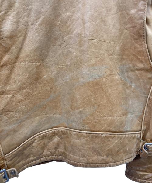 Schott（ショット）Schott (ショット) 70s CYCLE RIDER シングルライダースジャケット ベージュ サイズ:44の古着・服飾アイテム