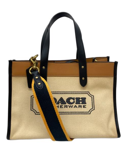 COACH（コーチ）COACH (コーチ) FIELD TOTE 30 アイボリーの古着・服飾アイテム