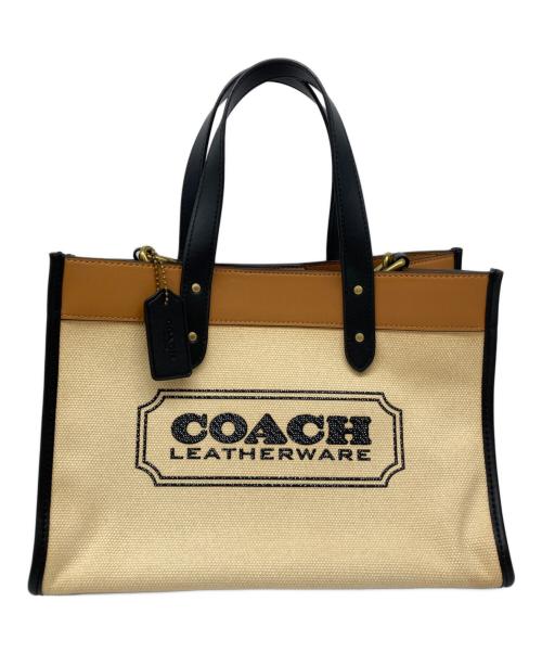 COACH（コーチ）COACH (コーチ) FIELD TOTE 30 アイボリーの古着・服飾アイテム