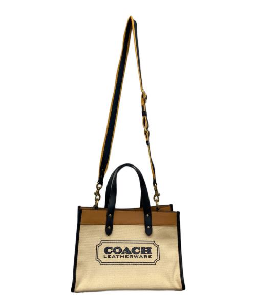 COACH（コーチ）COACH (コーチ) FIELD TOTE 30 アイボリーの古着・服飾アイテム