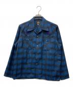 Needlesニードルズ）の古着「Cowboy One-Up Shirt」｜ブルー×ブラック