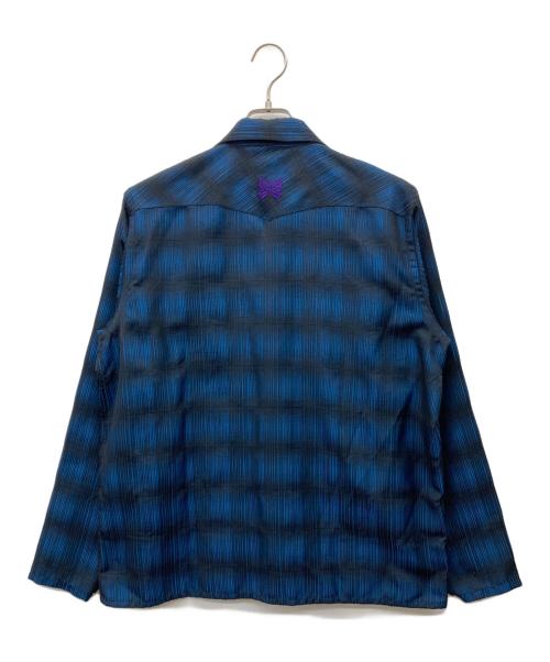 Needles（ニードルズ）Needles (ニードルズ) Cowboy One-Up Shirt ブルー×ブラック サイズ:Mの古着・服飾アイテム