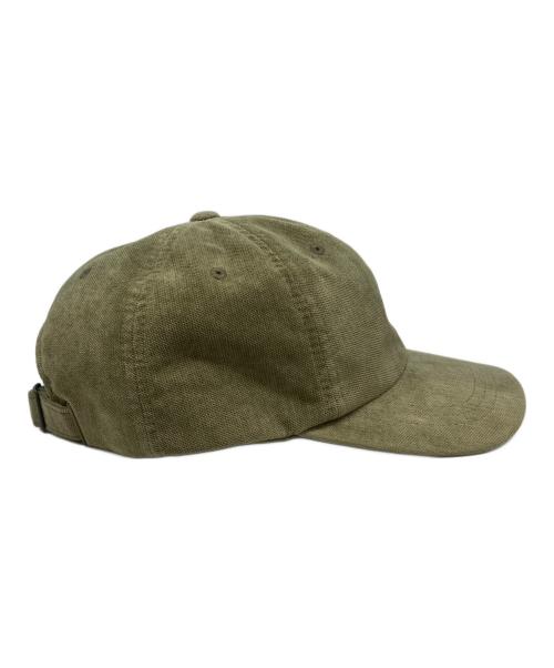 stussy（ステューシー）stussy (ステューシー) No Wale Cord Low Pro Cap オリーブの古着・服飾アイテム