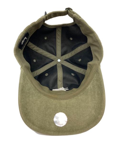 stussy（ステューシー）stussy (ステューシー) No Wale Cord Low Pro Cap オリーブの古着・服飾アイテム