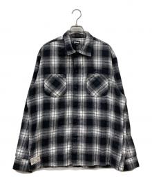 Schott（ショット）の古着「オンブレチェックシャツ」｜ブラック×ホワイト