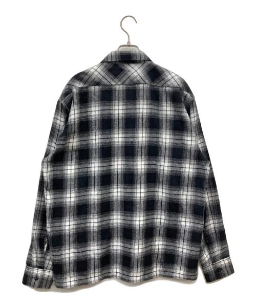 Schott（ショット）Schott (ショット) オンブレチェックシャツ ブラック×ホワイト サイズ:SIZE Lの古着・服飾アイテム