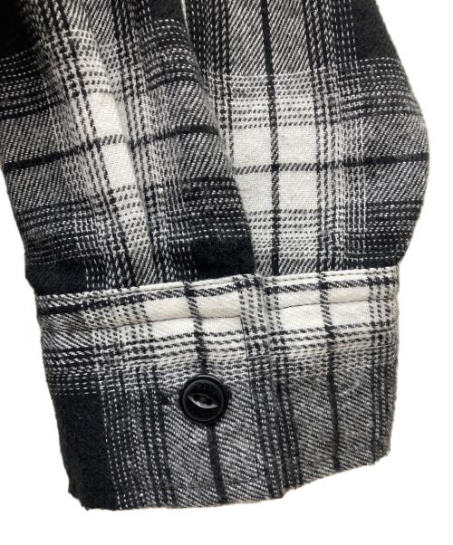 Schott（ショット）Schott (ショット) オンブレチェックシャツ ブラック×ホワイト サイズ:SIZE Lの古着・服飾アイテム